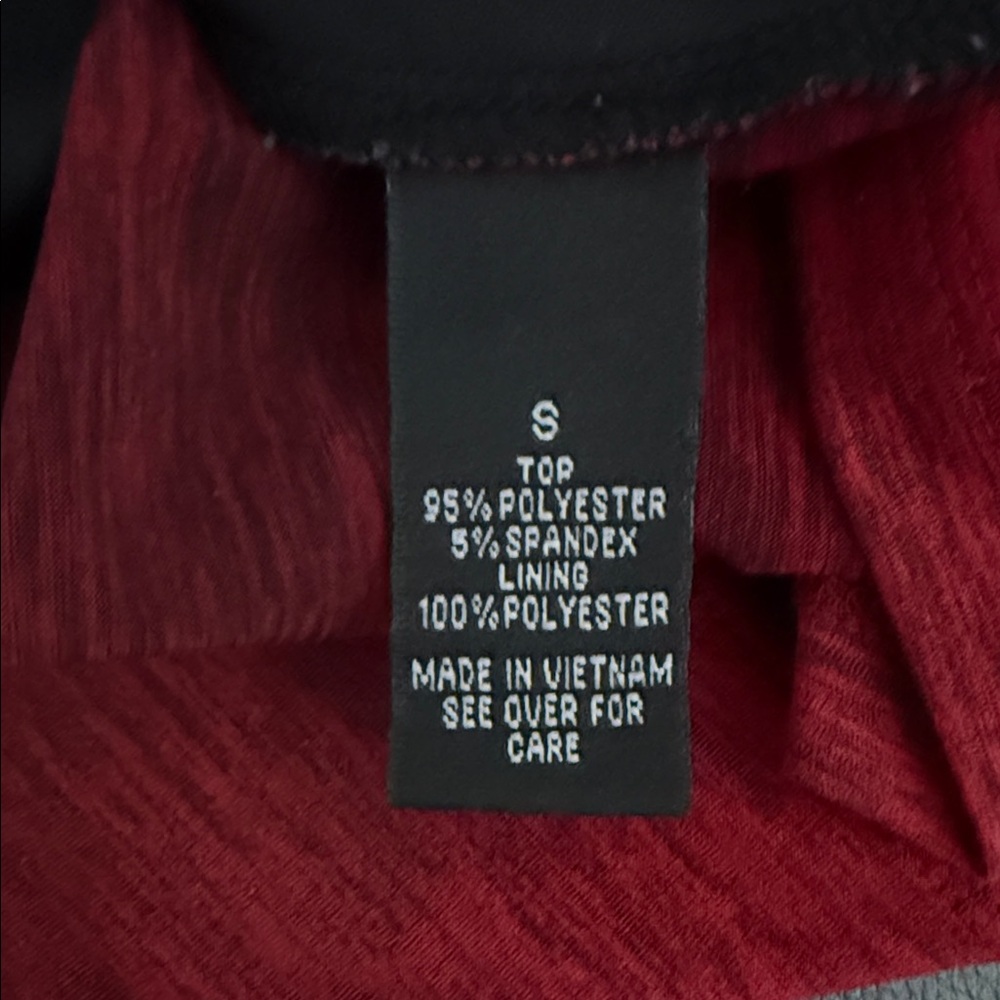 Elegant Red Cowl Neck Top - Picture 3 of 3